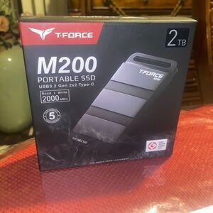 Team Group T-Force M200 2TB Portable SSD - Model T8FED9002T0C102  - NEW SEALED